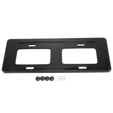 Load image into Gallery viewer, 2 PCS Car License Plate Carbon Fiber Bracket Frame Holder Stand Mount(Black), Carbon Fiber