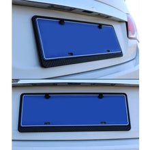 Load image into Gallery viewer, 2 PCS Car License Plate Carbon Fiber Bracket Frame Holder Stand Mount(Black), Carbon Fiber