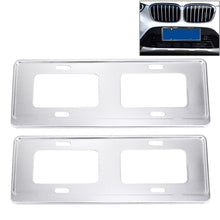 Load image into Gallery viewer, 2 PCS Car License Plate Magnesium Alloy Bracket Frame Holder Stand Mount(Silver), Magnesium Alloy Bracket