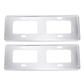 2 PCS Car License Plate Magnesium Alloy Bracket Frame Holder Stand Mount(Silver), Magnesium Alloy Bracket