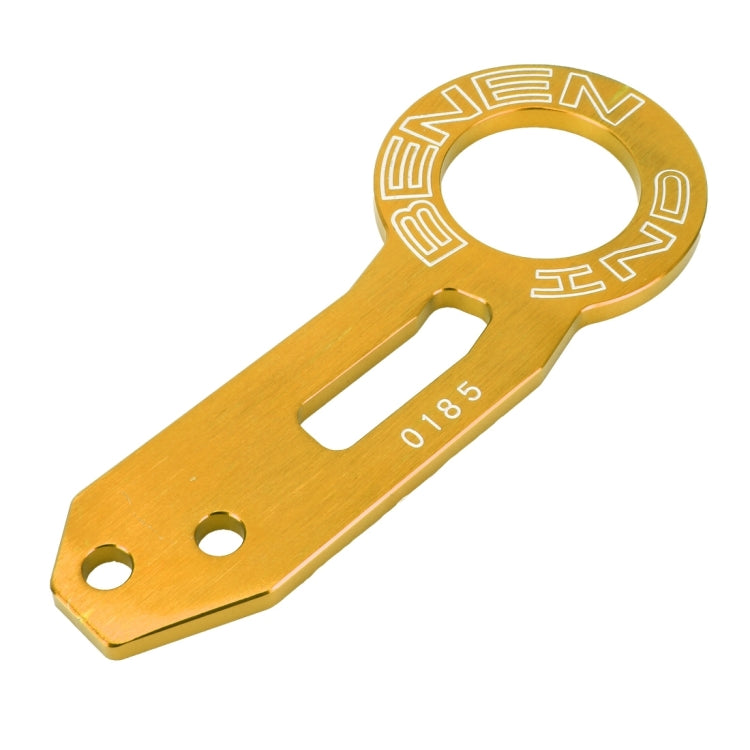 Benen Aluminum Alloy Rear Tow Towing Hook Trailer Ring for Universal Car Auto with Two Screw Holes, Gold, Purple, Red, Silver, Blue, Black