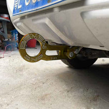 Load image into Gallery viewer, Benen Aluminum Alloy Rear Tow Towing Hook Trailer Ring for Universal Car Auto with Two Screw Holes, Gold, Purple, Red, Silver, Blue, Black