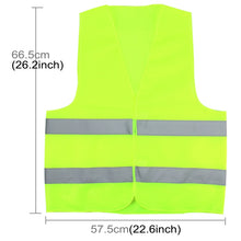 Load image into Gallery viewer, XL Reflective Fluorescent Vest Safty Cloth Driving School Construction Traffic Safty Warning Working Cloth, XL Vest, Vest 5