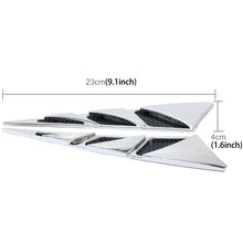 Load image into Gallery viewer, YI-226 2 PCS Car Side Air Intake Flow Vent Fender Decorative Stickers Cover, Air Ventilation 1