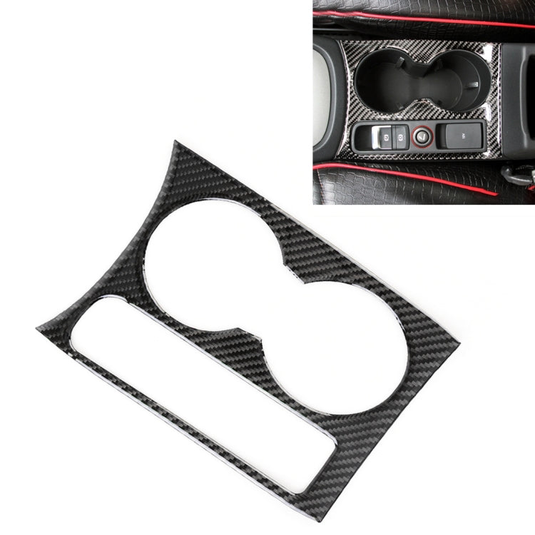 Carbon Fibre Car Water Cup Panel Decorative Sticker for Audi Q3 2013-2018, Water Cup Panel
