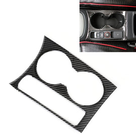Carbon Fibre Car Water Cup Panel Decorative Sticker for Audi Q3 2013-2018, Water Cup Panel