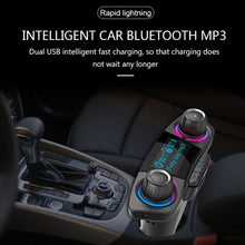 Load image into Gallery viewer, BT06 Dual USB Charging Smart Bluetooth 4.0 + EDR FM Transmitter MP3 Music Player Car Kit with 1.3 inch LED Screen, Support Bluetooth Call, TF Card &amp; U Disk, BT06