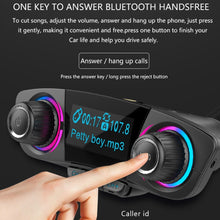 Load image into Gallery viewer, BT06 Dual USB Charging Smart Bluetooth 4.0 + EDR FM Transmitter MP3 Music Player Car Kit with 1.3 inch LED Screen, Support Bluetooth Call, TF Card &amp; U Disk, BT06