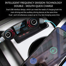 Load image into Gallery viewer, BT06 Dual USB Charging Smart Bluetooth 4.0 + EDR FM Transmitter MP3 Music Player Car Kit with 1.3 inch LED Screen, Support Bluetooth Call, TF Card &amp; U Disk, BT06