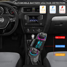Load image into Gallery viewer, BT06 Dual USB Charging Smart Bluetooth 4.0 + EDR FM Transmitter MP3 Music Player Car Kit with 1.3 inch LED Screen, Support Bluetooth Call, TF Card &amp; U Disk, BT06