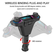 Load image into Gallery viewer, BT06 Dual USB Charging Smart Bluetooth 4.0 + EDR FM Transmitter MP3 Music Player Car Kit with 1.3 inch LED Screen, Support Bluetooth Call, TF Card &amp; U Disk, BT06