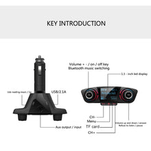 Load image into Gallery viewer, BT06 Dual USB Charging Smart Bluetooth 4.0 + EDR FM Transmitter MP3 Music Player Car Kit with 1.3 inch LED Screen, Support Bluetooth Call, TF Card &amp; U Disk, BT06