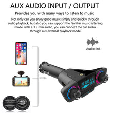 Load image into Gallery viewer, BT06 Dual USB Charging Smart Bluetooth 4.0 + EDR FM Transmitter MP3 Music Player Car Kit with 1.3 inch LED Screen, Support Bluetooth Call, TF Card &amp; U Disk, BT06