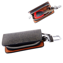 Load image into Gallery viewer, Universal Leather Knead Skin Texture Waist Hanging Zipper Wallets Key Holder Bag (No Include Key)