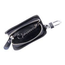 Load image into Gallery viewer, Universal Leather Wood Grain Texture Waist Hanging Zipper Wallets Key Holder Bag (No Include Key)