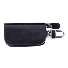 Load image into Gallery viewer, Universal Leather Wood Grain Texture Waist Hanging Zipper Wallets Key Holder Bag (No Include Key)