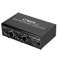 Load image into Gallery viewer, LINEPAUDIO A961 2-Channel Microphone Amplifier Electric Guitar Electric Bass Amplifier, A961