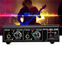 Load image into Gallery viewer, LINEPAUDIO A961 2-Channel Microphone Amplifier Electric Guitar Electric Bass Amplifier, A961
