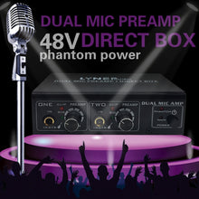 Load image into Gallery viewer, LINEPAUDIO A961 2-Channel Microphone Amplifier Electric Guitar Electric Bass Amplifier, A961