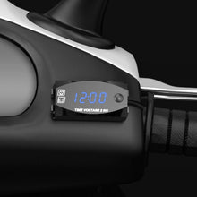 Load image into Gallery viewer, Motorcycle Multi-functional 2 in 1 Digital Display Voltmeter + Electronic Clock, 6-30V IP67