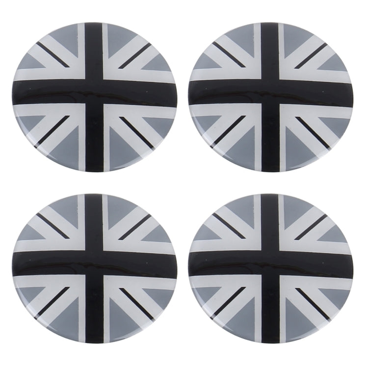 4 PCS National Flag Metal Car Sticker Wheel Hub Caps Centre Cover Decoration, England  Flag 1