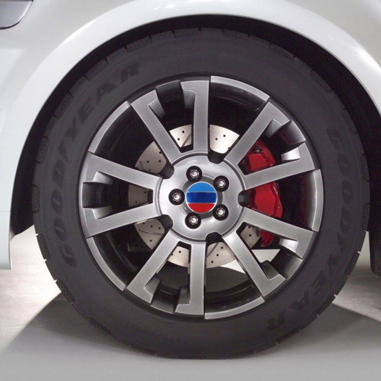 4 PCS National Flag Metal Car Sticker Wheel Hub Caps Centre Cover Decoration, National Flag