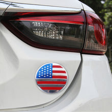 Load image into Gallery viewer, 4 PCS USA Flag Metal Car Sticker Wheel Hub Caps Centre Cover Decoration, USA Flag