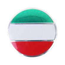 Load image into Gallery viewer, 4 PCS Italy Flag Metal Car Sticker Wheel Hub Caps Centre Cover Decoration, Italy Flag