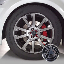 Load image into Gallery viewer, 4 PCS Spider Metal Car Sticker Wheel Hub Caps Centre Cover Decoration, Spider
