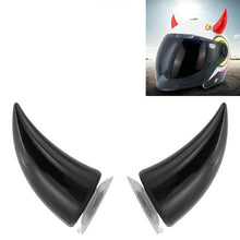 Load image into Gallery viewer, 2 PCS Motorcycle Helmet Devil Decoration Motorbike Helmet Suction Cups Horns Decoration Headwear Sucker