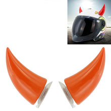 Load image into Gallery viewer, 2 PCS Motorcycle Helmet Devil Decoration Motorbike Helmet Suction Cups Horns Decoration Headwear Sucker