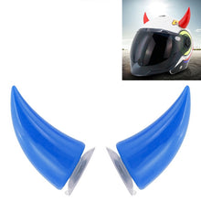 Load image into Gallery viewer, 2 PCS Motorcycle Helmet Devil Decoration Motorbike Helmet Suction Cups Horns Decoration Headwear Sucker
