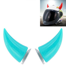 Load image into Gallery viewer, 2 PCS Motorcycle Helmet Devil Decoration Motorbike Helmet Suction Cups Horns Decoration Headwear Sucker