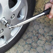 Load image into Gallery viewer, Telescoping Wheel Lug Wrench with Reversible 17mm &amp; 19mm, 21mm &amp; 23mm Socket Adapters And Extended Nonslip Handle from 14.4 inch to 20.5 inch, Telescoping 17mm&amp;19mm 21mm&amp;23mm