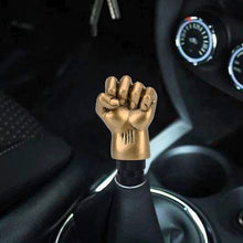Load image into Gallery viewer, Universal Fist Shape Aluminum Manual or Automatic Gear Shift Knob Compatible with Three Rubber Covers Fit for All Car, Gold, Silver