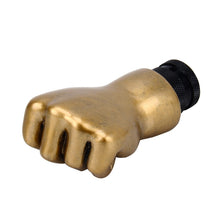 Load image into Gallery viewer, Universal Fist Shape Aluminum Manual or Automatic Gear Shift Knob Compatible with Three Rubber Covers Fit for All Car, Gold, Silver