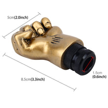Load image into Gallery viewer, Universal Fist Shape Aluminum Manual or Automatic Gear Shift Knob Compatible with Three Rubber Covers Fit for All Car, Gold, Silver