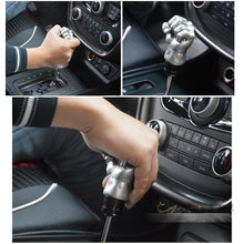 Load image into Gallery viewer, Universal Fist Shape Aluminum Manual or Automatic Gear Shift Knob Compatible with Three Rubber Covers Fit for All Car, Gold, Silver