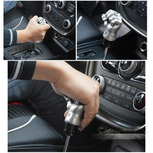 Load image into Gallery viewer, Universal Fist Shape Aluminum Manual or Automatic Gear Shift Knob Compatible with Three Rubber Covers Fit for All Car, Gold, Silver
