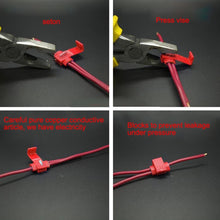 Load image into Gallery viewer, 50 PCS Quick Splice Solderless Wire Terminals Connector, Red