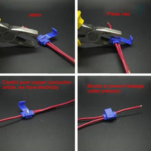 Load image into Gallery viewer, 50 PCS Quick Splice Solderless Wire Terminals Connector, Blue