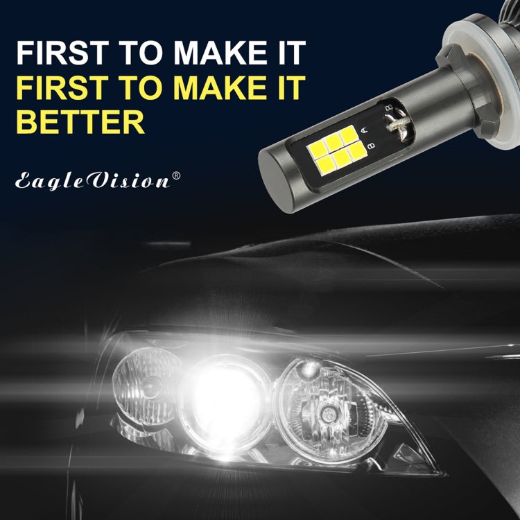 2 PCS EV15 880 / 881 DC9-32V / 6W / IP67 Car LED Double Color Fog Light, Cold White Light  + Amber Light, EV15 880 / 881