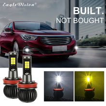 Load image into Gallery viewer, 2 PCS EV15 H8 / H11 DC9-32V / 6W / IP67 Car LED Double Color Fog Light, Cold White Light + Amber Light, EV15 H8 / H11