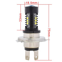 Load image into Gallery viewer, 2 PCS MZ 10W 1080 LM 5500K H4 12 XB-D LED Car Headlights Driving Lamps, DC 12-24V, H4 10W