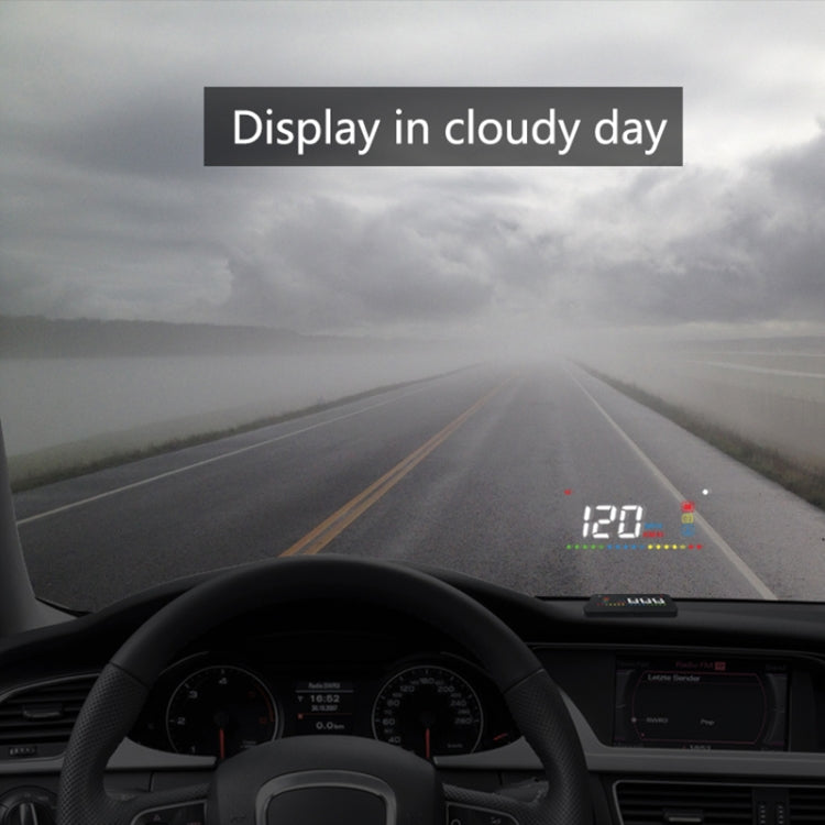 A200 OBD2 3.5 inch Vehicle-mounted Head Up Display Security System, Support Car Speed / Engine Revolving Speed Display / Water Temperature / Voltage, A200