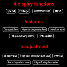 Load image into Gallery viewer, A200 OBD2 3.5 inch Vehicle-mounted Head Up Display Security System, Support Car Speed / Engine Revolving Speed Display / Water Temperature / Voltage, A200