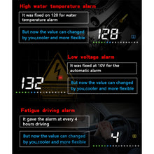 Load image into Gallery viewer, A200 OBD2 3.5 inch Vehicle-mounted Head Up Display Security System, Support Car Speed / Engine Revolving Speed Display / Water Temperature / Voltage, A200