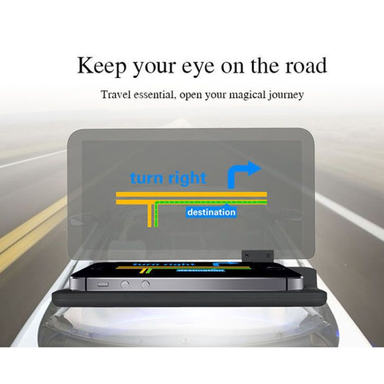 H6 Multi-function Car Smartphone Navigation Head Up Display Holder for 6 Inch Smartphone, H6