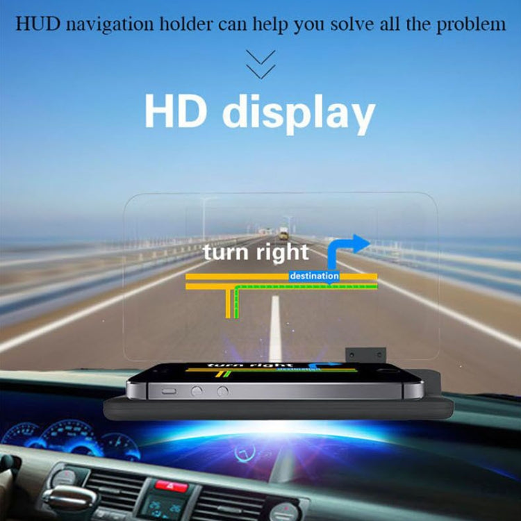 H6 Multi-function Car Smartphone Navigation Head Up Display Holder for 6 Inch Smartphone, H6