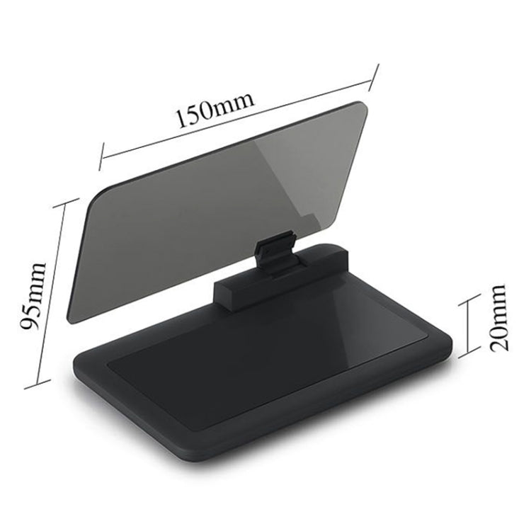 H6 Multi-function Car Smartphone Navigation Head Up Display Holder for 6 Inch Smartphone, H6